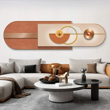 客厅沙发背景墙挂画欧式轻奢大气抽象现代简约卧室双层装饰画壁画