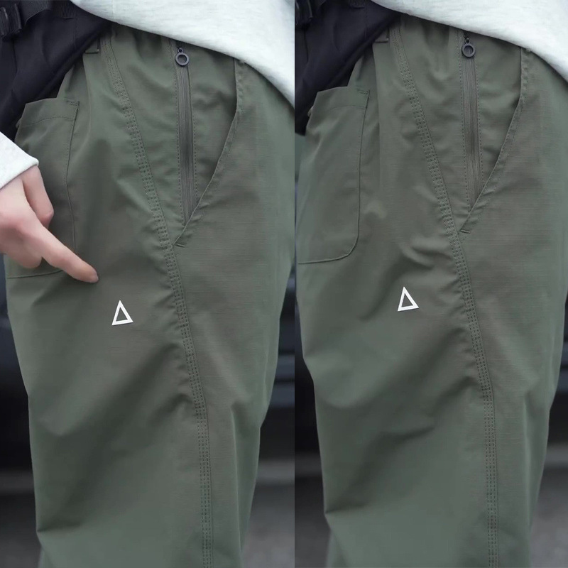 美式工装2025夏季新款简约百搭潮流宽松锥形休闲男长裤户外休闲裤