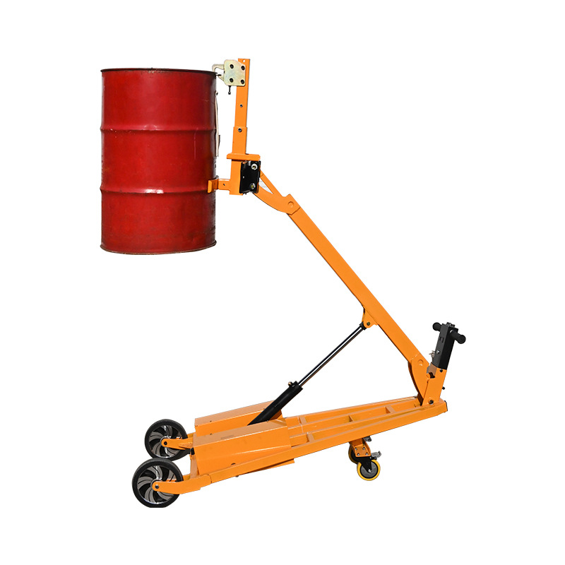 camión de transporte hidráulico eléctrico pequeño camión de carga portátil camión de manivela de una sola persona camión de transporte apilador carretilla elevadora buey