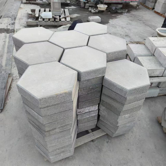 Factory wholesale concrete six-sided block river slope protection brick solid hexagonal brick river embankment high-speed greening mountain slope protection