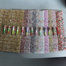 创意dⅰy串珠笔乱钻贝壳碎 满天星自粘钻贴砂糖笔钻贴