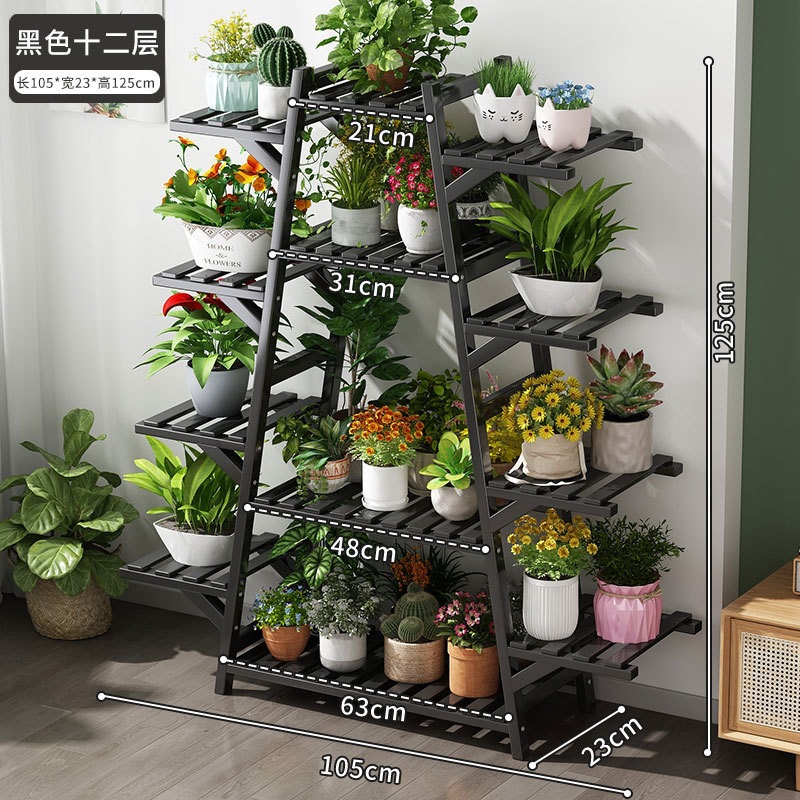 Estantes de maceta de flores de plantas modernas salas de estar tipo piso a piso balcón estantes de flores estantes de flores de Ratán interiores estantes de flores de lujo ligero