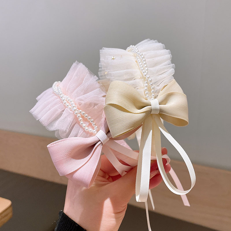 Kid'S Sweet Bow Knot Gauze Hair Band display picture 6