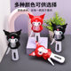 New Hand-pressed Fan Library Mini Cartoon Hand-cranked Fan Luo Portable Hand-held Hand-held Pushing Gift Rice