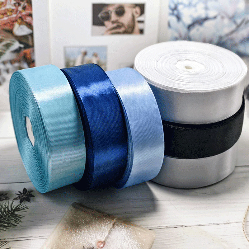 4cm de color sólido gran cinta decoración de flores pastel de cumpleaños correa hecha a mano material DIY embalaje de regalos de vacaciones