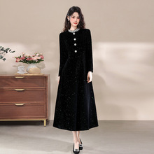 十三行品质 精致亮闪闪名媛连衣裙年会晚宴重要场合礼服长裙7289