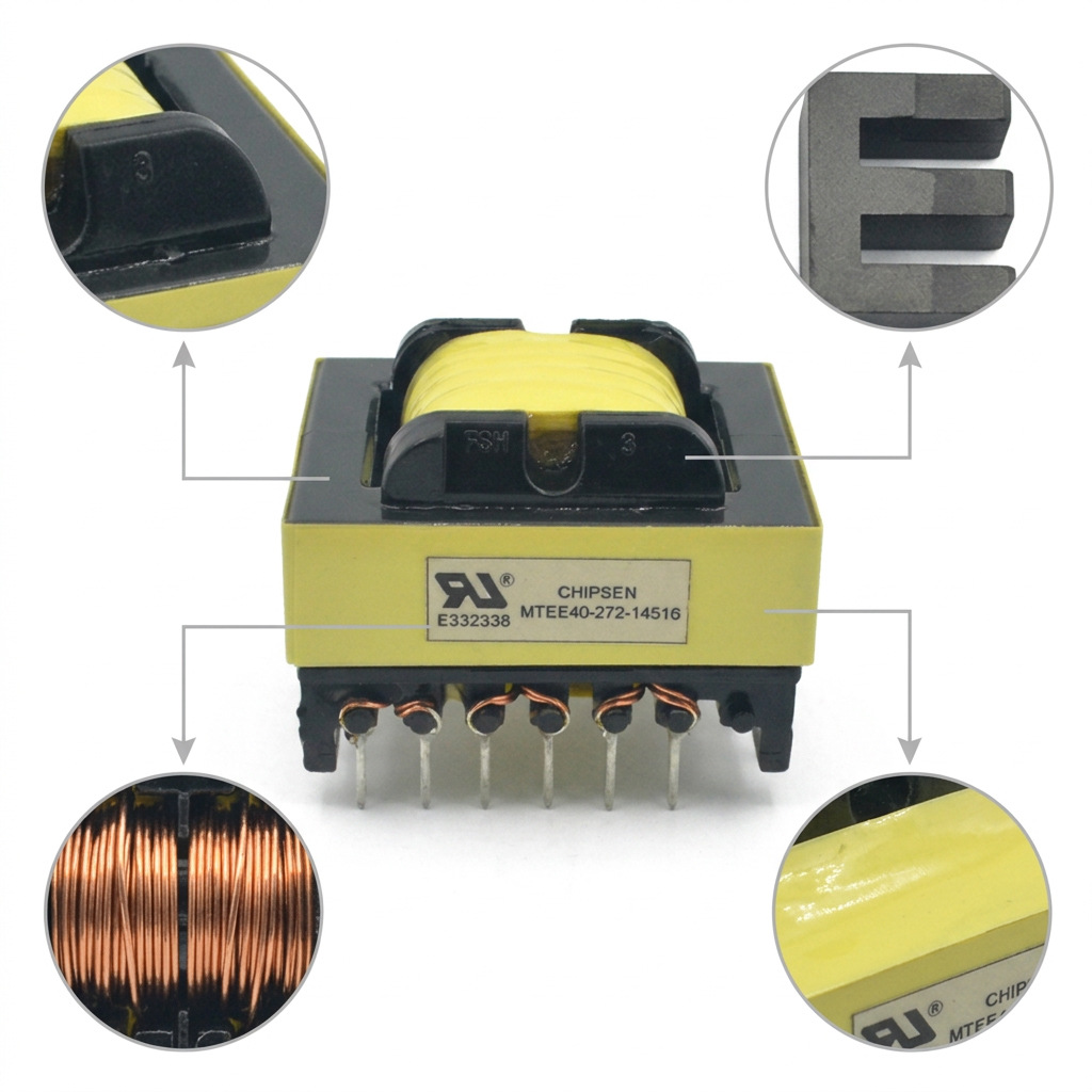 EE40��Ƶ��ѹ��220V 24V 12V 5V�������о��Яʽ��Դն����ѹPCB