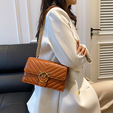 女士包链条包跨境燕子包高级感时尚百搭单肩斜挎包女士绣线小方包