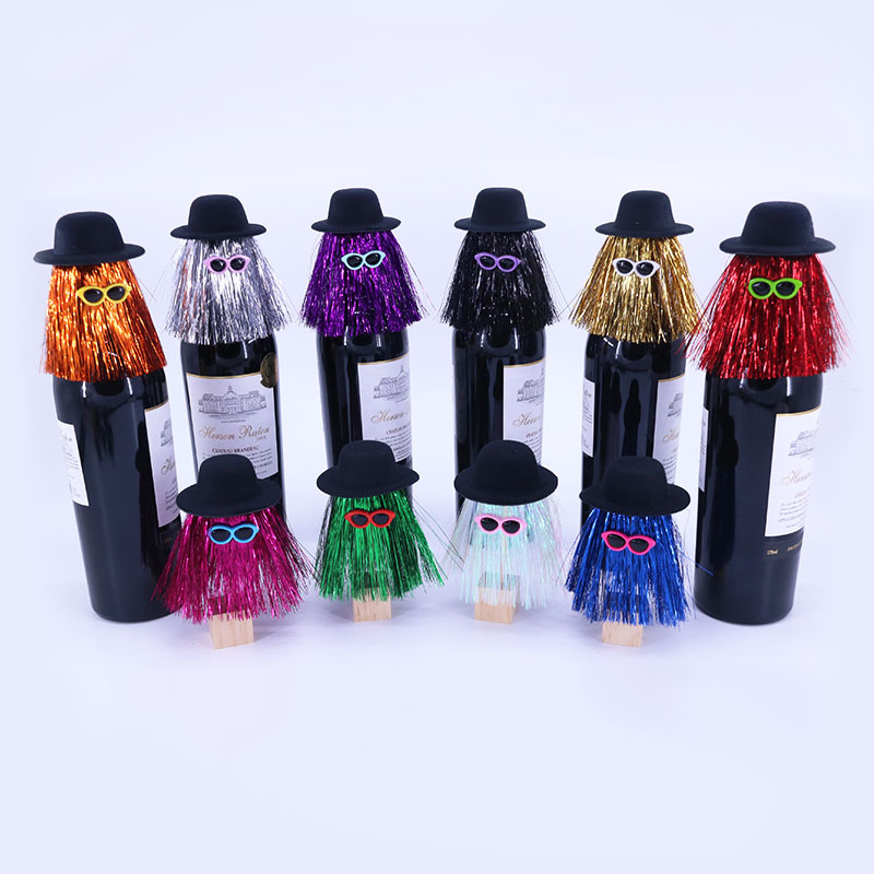 Xinyue Amazon Halloween Party Venue Decoration Props Halloween Wine Bottle Caps Ghost Festival Creative Wine Bottle Decorations