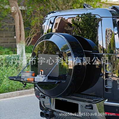 Spare wheel cover Defender rear tailgate all-black spare tire