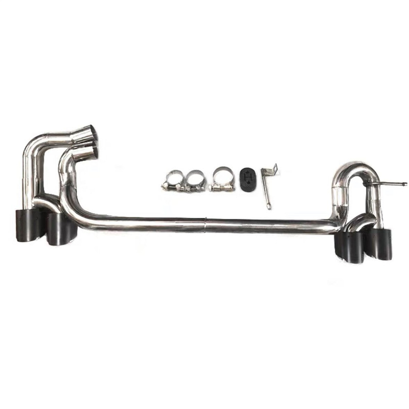 Audi A3A4 modificado cuatro labios traseros de doble salida tubo de escape silencioso sin soldadura garganta de escape de doble salida especial