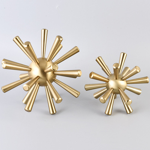 Sample House Villa Hotel Decor Alloy Ball Home Study Living Room Creative Accent Sea Urchin Ball Ornament