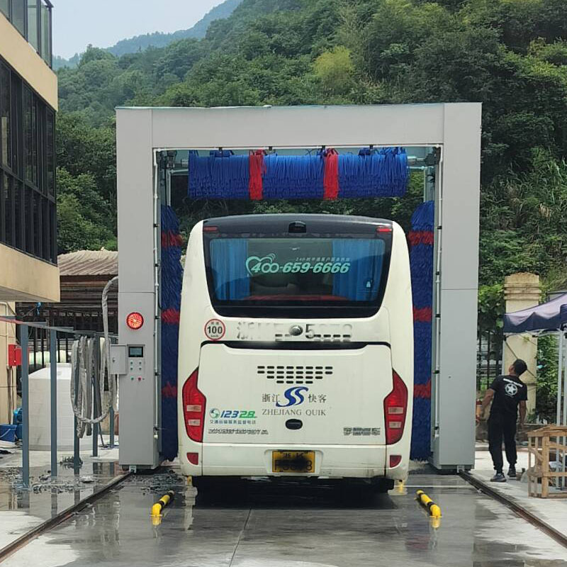 Máquina de lavado de autobuses, equipo de limpieza de autobuses, máquina de lavado de autobuses automática con 3 cepillos, máquina de lavado de coches totalmente automática