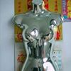 电镀半身模特道具 女装服装店橱窗假人仿真银色模特架展示架|ru