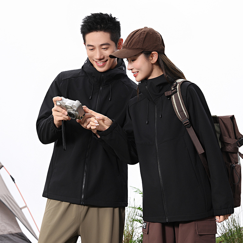 Desmontable dos chalecos de asalto chaleco 3 - en - 1 concha blanda de terciopelo impermeable para hombres y mujeres chaqueta de montaña de senderismo