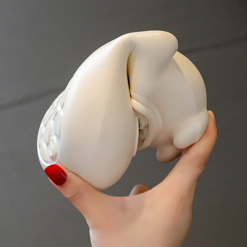 Children's waterproof cotton slippers women's bag heel winter cute indoor home parent-child warm non-slip cotton shoes outer wear slippers