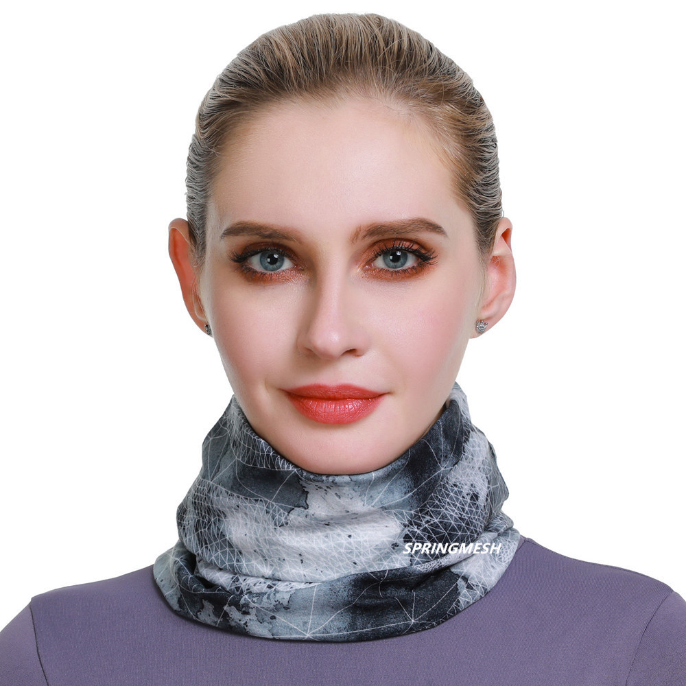 Outdoor sun protection and UV protection face mask for men and women, breathable neck protector, cycling neck gaiter, seamless magic headscarf