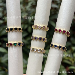18K����~��ɫ�ʯ�Ƕ���ĈD���_�ڽ�ָ���{����N��ʽ�r��
