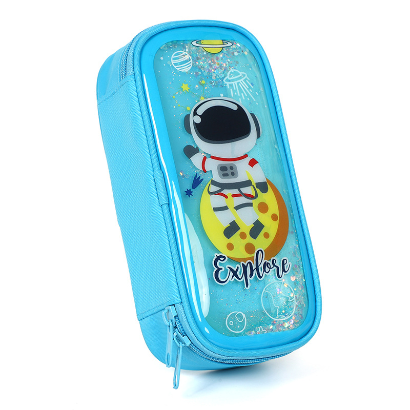 cartoon children's cute plastic pencil case for students
