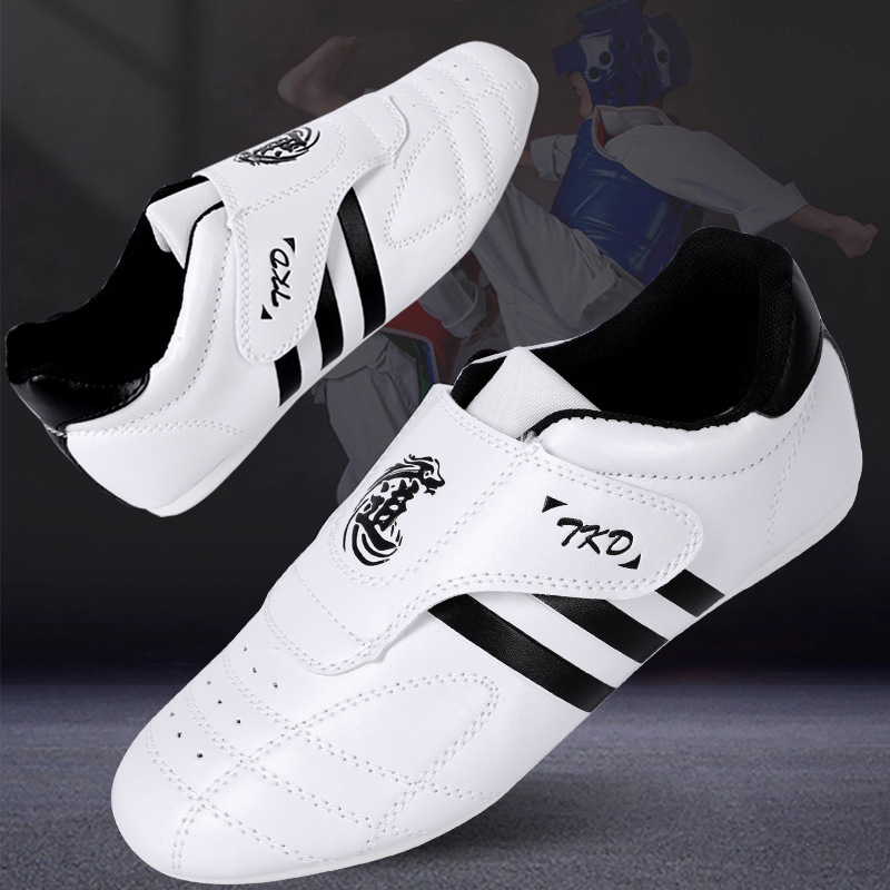 跆拳道鞋儿童成人透气牛筋底武术鞋男女款舒适竞赛训练鞋子男鞋子