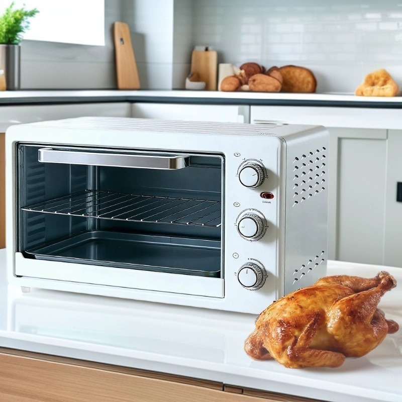 Cross-Border Electric Oven for Home Use, Large Capacity 48 Liters, Fully Automatic Oven for Baking Bread and Cookies, with Timer and Temperature Control