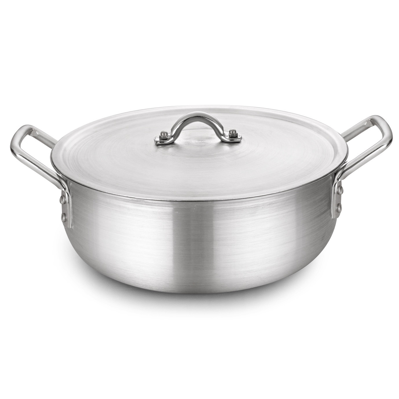 FUENTE de fábrica de comercio exterior orden original de aluminio olla traje sin recubrimiento corto y gran olla de sopa 22-34cm
