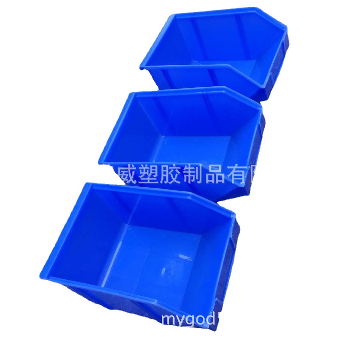 供应深圳广州电商货架盒 商品整理分类斜口零件盒