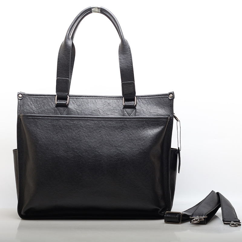 Leather one-shoulder bag