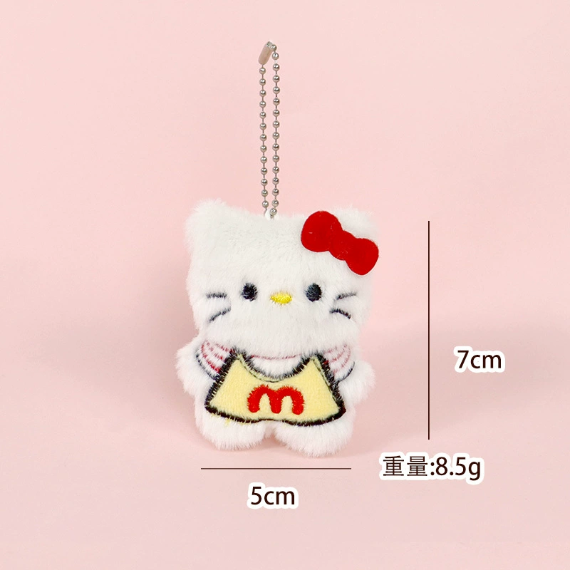 Плюшевая подвеска Hello Kitty, мультяшный брелок для сумки, 5×3×7 см, 9 г