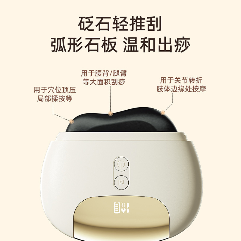 2024新型の石は顔を掻いて筋膜の電気家庭の顔の美容器を疎通させます。|undefined