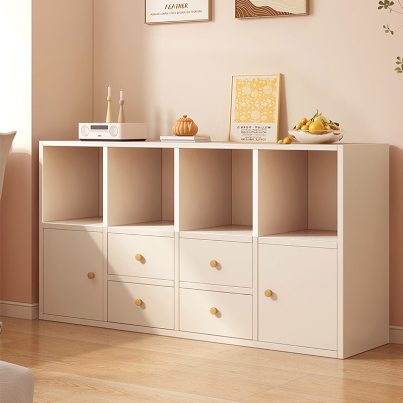 Bookcase Storage Cabinet Household Floor-Standing Bookshelf Living Room Multi-Layer Grid Cabinet Simple Wall Storage Cabinet Student Storage Cabinet