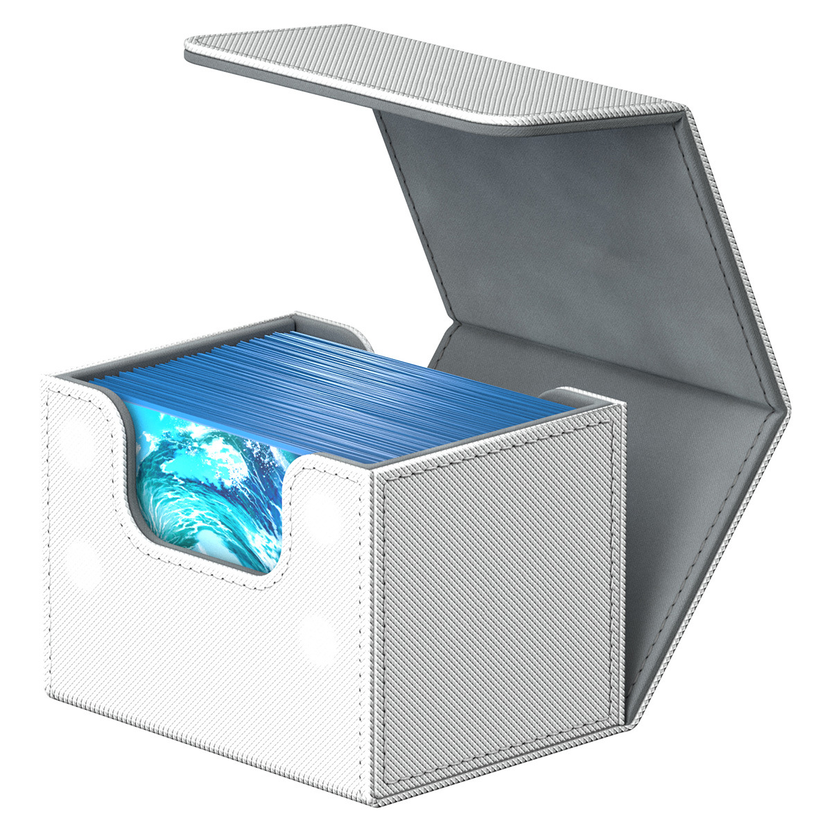 De gama alta de 100 + multi-funcional PU caja de tarjeta de juego de mesa MTG Ultraman tarjeta Bao Ke Meng Wanzhi tarjeta de almacenamiento al por mayor