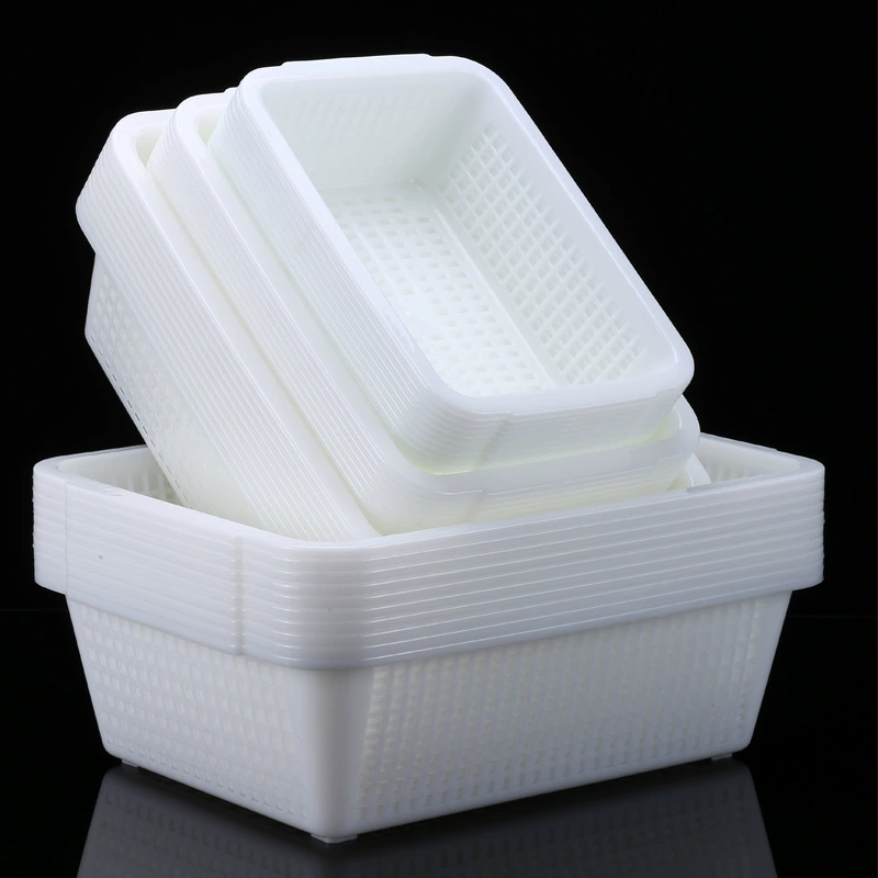 Wanbang Zhonghe Thickened Plastic Rectangular Drying Rack & Storage Basket – Durable, Multi-Size & Multi-Color