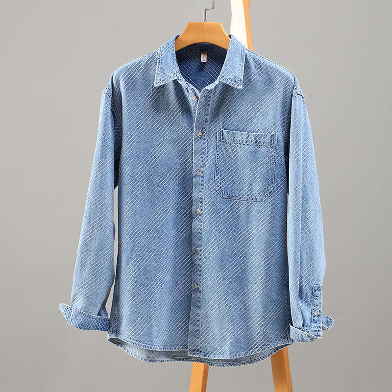 Demi-season cotton shirt