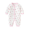 Children's warm demi-season pijama for new born, thermal underwear, quilted overall, bodysuit