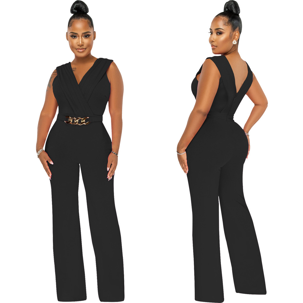 Women's Casual Daily Bodysuits Casual Streetwear Geometric Full Length Jumpsuits display picture 14