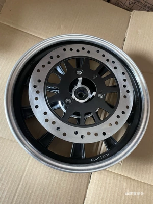 Electric vehicle parts front wheel 90/90-12 2.15-12 disc brake steel rim electric motorcycle 12inch aluminum alloy steel rim