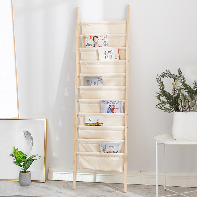 Small Bookshelf Ultra-thin Narrow Floor-to-floor Wall Storage Rack Bedside Books, Newspapers, Newspapers, Picture Books, Storage Rack, Magazine Storage Rack