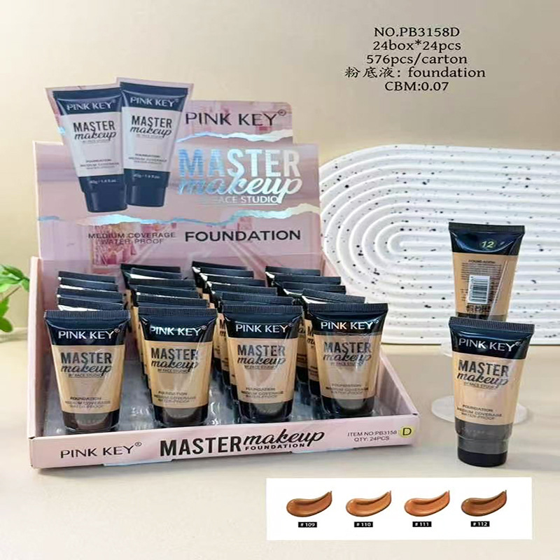 Base de Maquillaje Líquida Hidratante de 4 Colores Correctora e Iluminadora para Rostro
