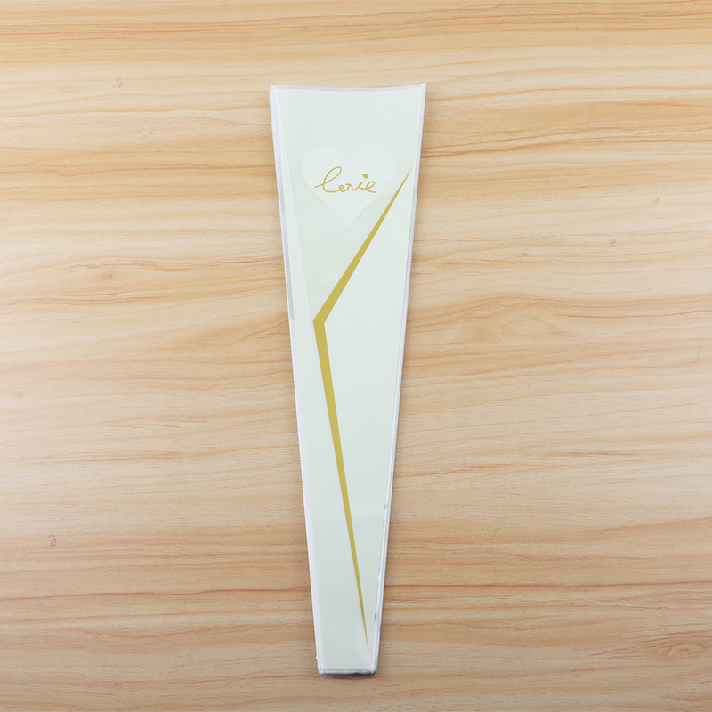 520 Día de San Valentín Corona de una sola rosa Bolsa de flores Material de embalaje Día de San Valentín OPP Bolsa de ramo de plástico al por mayor