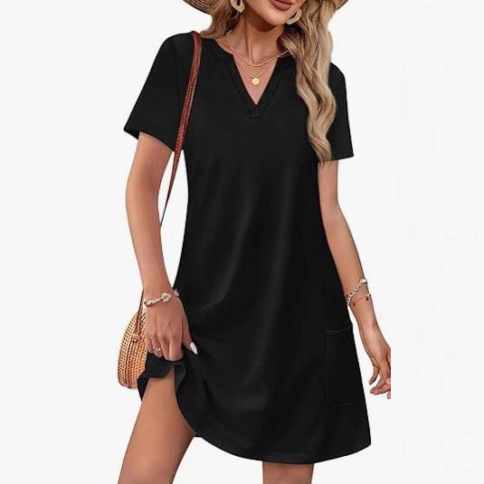Women Dresses 2025 Summer Casual V Neck Wedding Guest Dress Short Sleeve Fashion Beach Vacation Women Dresses 2025 Summer Casual V Neck Wedding Guest Dress Short Sleeve Fashion Beach Vacation
