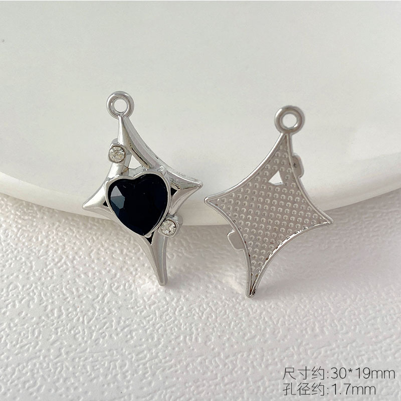 ダークスイートクールスタイルペンダントコレクション愛の十字架の羽 DIY ネックレスイヤリングブレスレットジュエリーアクセサリー|undefined