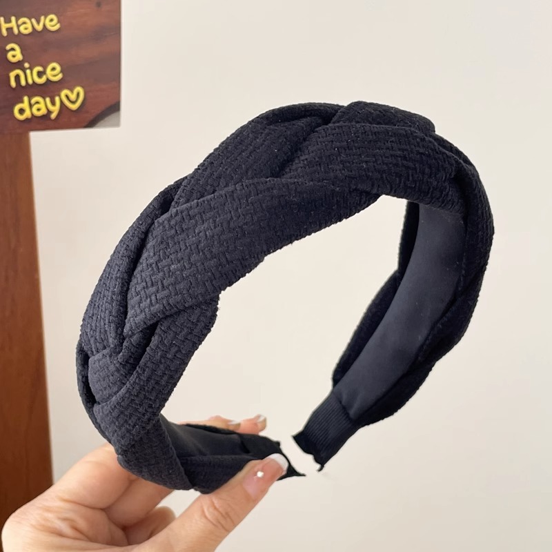 Diadema superior de cráneo alto para mujer que sale diadema de temperamento de todo fósforo paquete de cabello de Merad lavado de cara de sentido avanzado horquilla de cabello prensado tocado