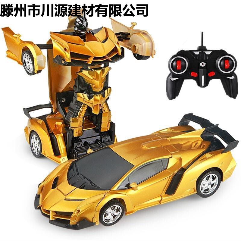 Suitable for remote control deformation car Lamborghini car charging alloy transformation King Kong robot children's toys