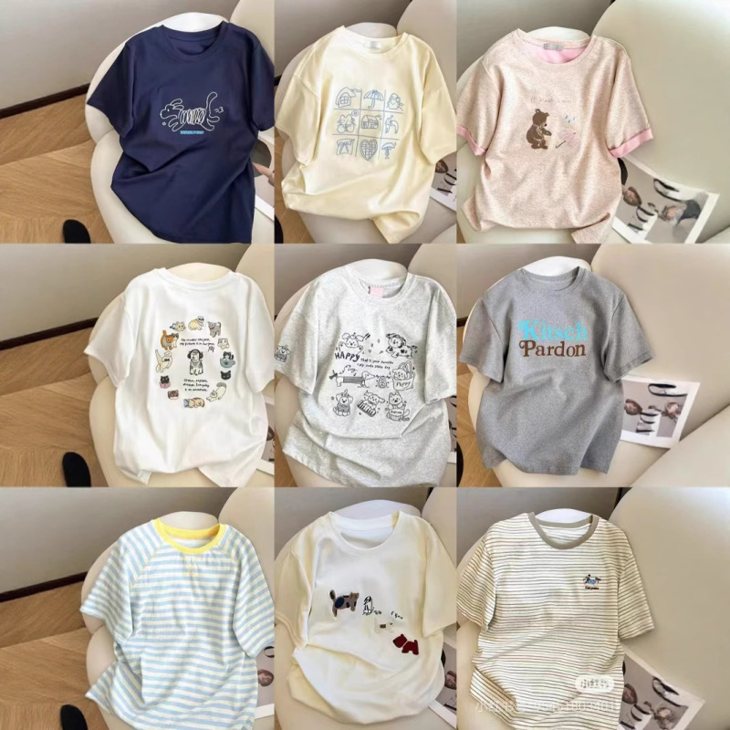 13 行 2025 夏の新韓国スタイル半袖 Tシャツ女性の綿ルーズ半袖トップス女性の卸売供給|undefined