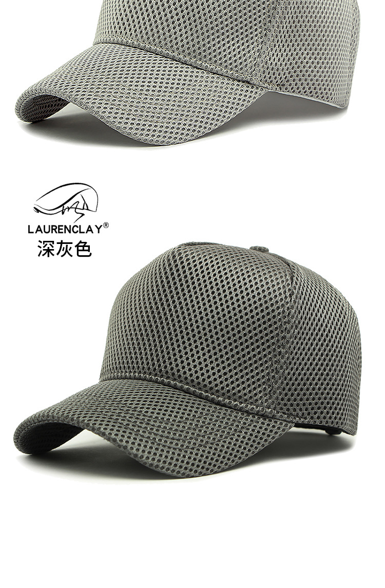 Herren Trucker Caps mit großer Krone, atmungsaktiv, Vollnetz, Snapback, Baseballkappen, Sonnenschutz, Outdoor, Übergröße 56-64cm – Detail 20