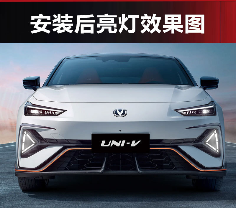 Suitable for 25 Models of Changan Uni-V Third-Generation Uni-V Dedicated Modified Led Daytime Running Lights Front Bumper Lights