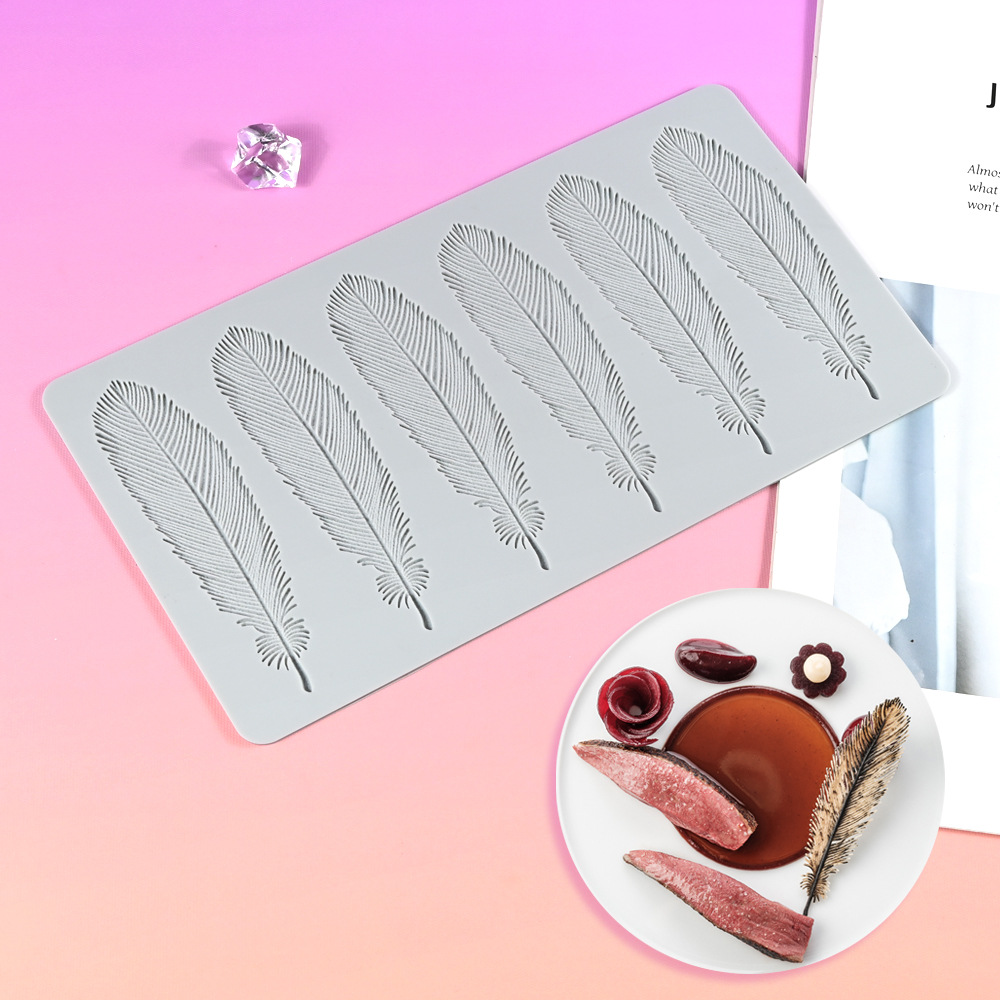Hojas de plumas fondant encaje pad burbuja círculo icing chocolate molecular cocina decoración hornear impresión pad impresión