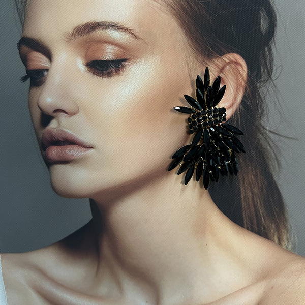 Small design sophisticated elegant fashionable earrings