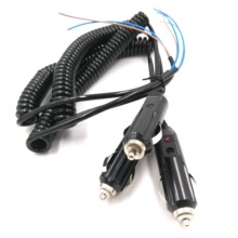 12V24V通用胶木电木材质车用点烟器插头线 纯铜线0.75平方长1.5米